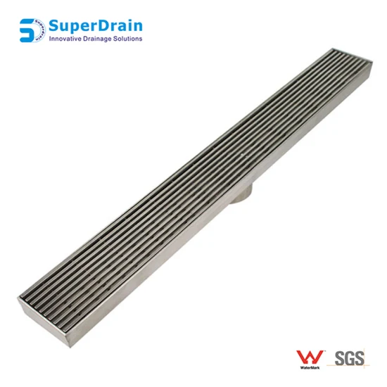 Scarico a pavimento per doccia sottile in acciaio inossidabile di alta qualità e su misura