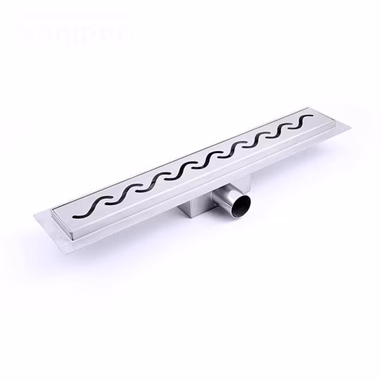 Doccia lineare Copertura interna in acciaio inossidabile 304 Canale da bagno Scarico a pavimento