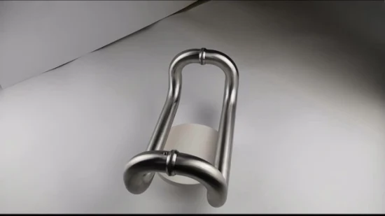 Maniglia per porta commerciale realizzata in resistente acciaio inossidabile, porta d'ingresso push-pull